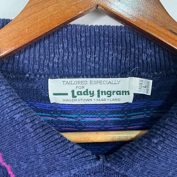 Vintage womens Knit Sweater Size Large - Picture 5 of 12